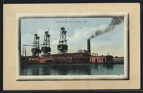 AK Port Arthur /Ont., View of the Coal Docks