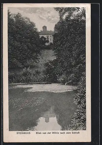 AK Steinburg, Blick von der Mühle nach dem Schloss