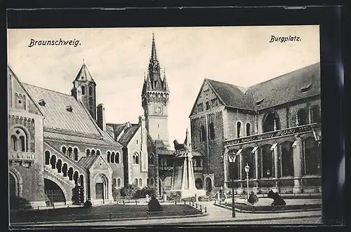 AK Braunschweig, Partie am Burgplatz