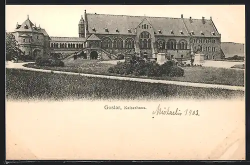 AK Goslar, Blick aufs Kaiserhaus