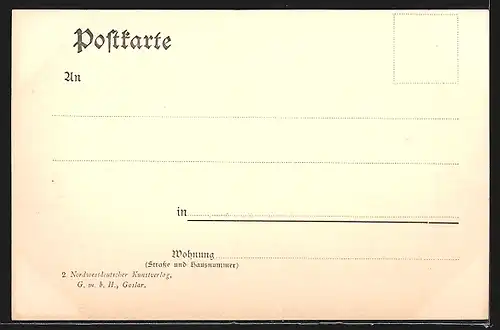 AK Goslar, Blick aufs Kaiserhaus