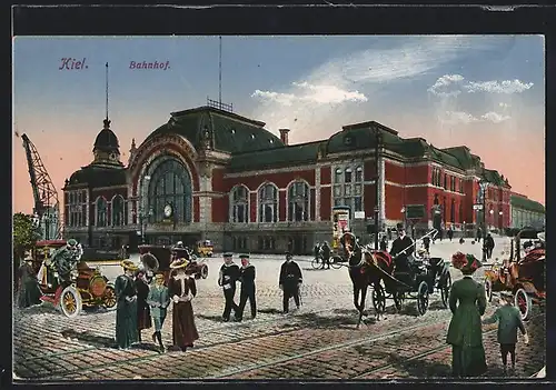 AK Kiel, Bahnhof und Kutsche