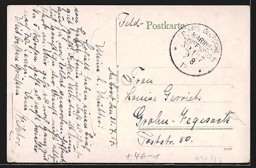 AK Kiel, Partie am Kütertor mit Strassenbahn