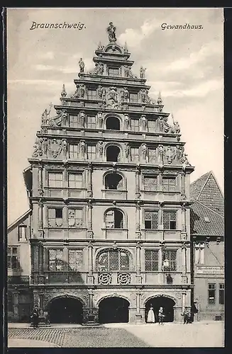 AK Braunschweig, Partie am Gewandhaus