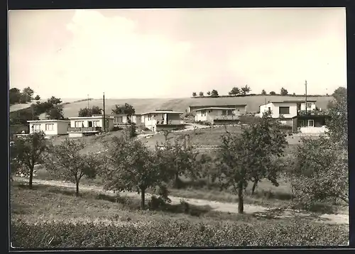 AK Rastenberg /Th., Bungalow-Siedlung mit Umgebung