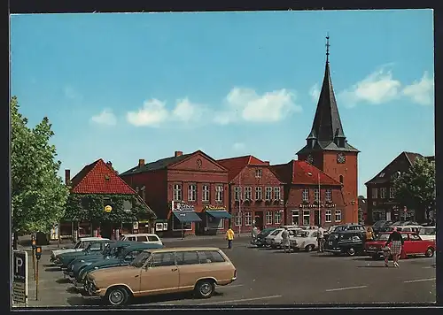 AK Lütjenburg, Marktplatz mit Michaeliskirche