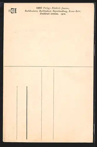 AK Essen /Ruhr, Krupp`s Stammhaus, Villa Hügel, Portrait