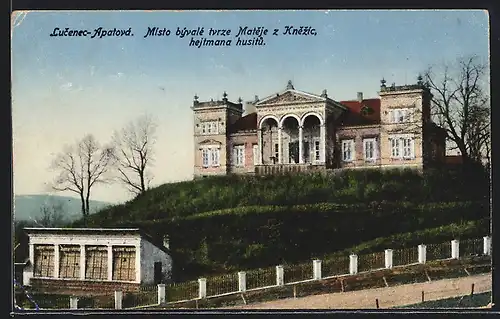 AK Lucenec-Apatová, Misto bývalé tvrze Mateje z Knezic, hejtmana husitu