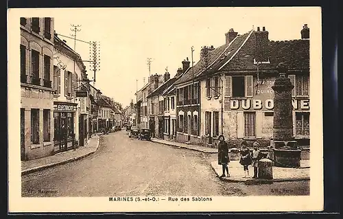 AK Marines, Rue des Sablons, Strassenpartie