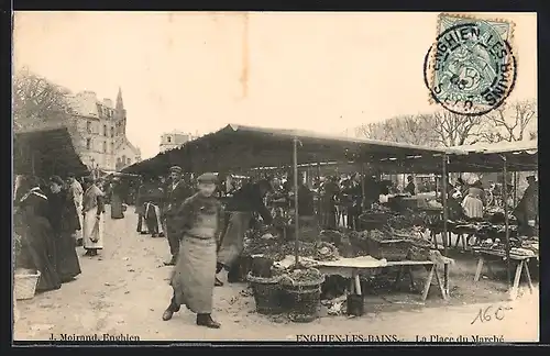 AK Enghien-les-Bains, La Place du Marché