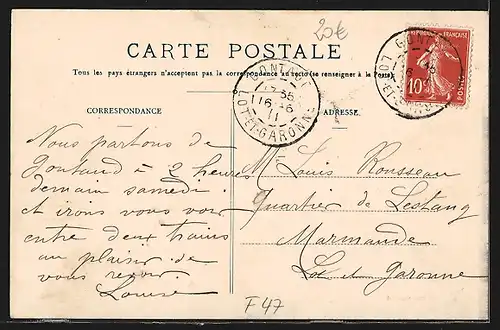 AK Gontaud, Les Allées