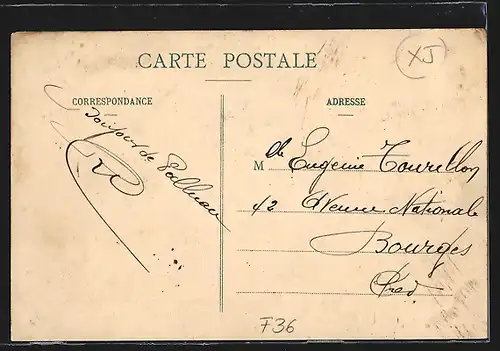 AK Palluau, Rue Basse, Strassenpartie