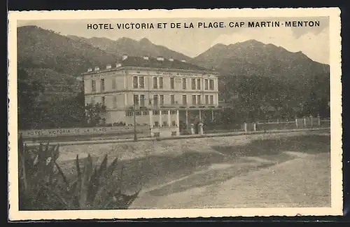 AK Menton, Cap Martin, Hotel Victoria et de la Plage