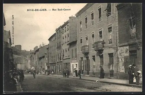 AK Rive-de-Gier, Rue Sadi-Carnot