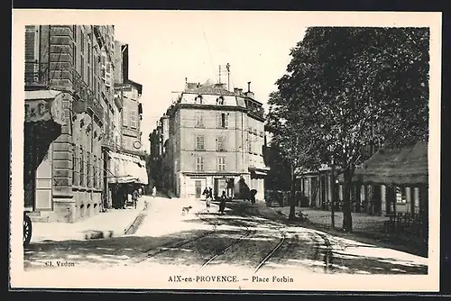AK Aix-en-Provence, Place Forbin