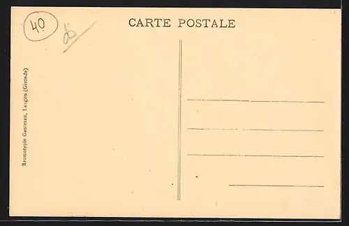 AK Aquitanien / Aquitaine, Landes, Bergers tricotant et filant au rouet