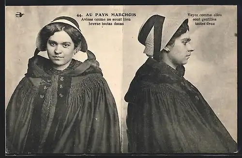 AK Aquitanien / Aquitaine, Junge Frau in Tracht