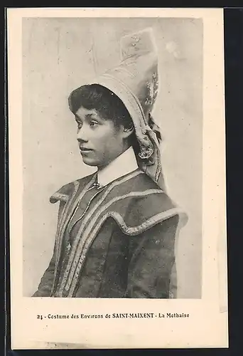 AK Saint-Maixent / Aquitaine, Costume des Environs de Saint-Maixent, La Mothaise