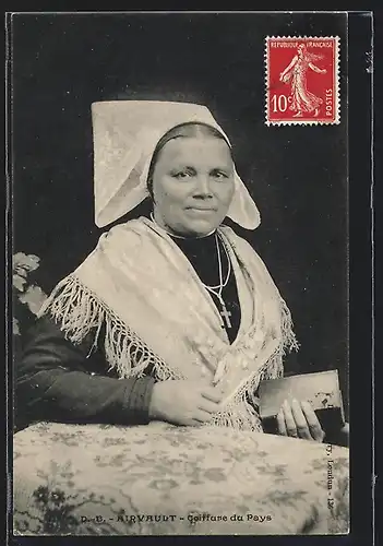 AK Airvault / Aquitaine, Coiffure du Pays