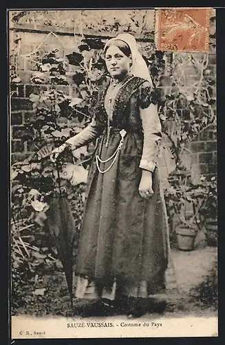 AK Sauzé-Vaussais /Aquitaine, Costume du Pays