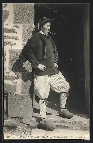 AK Moeurs et Types Bretons, le nouveau Maire de Comfort