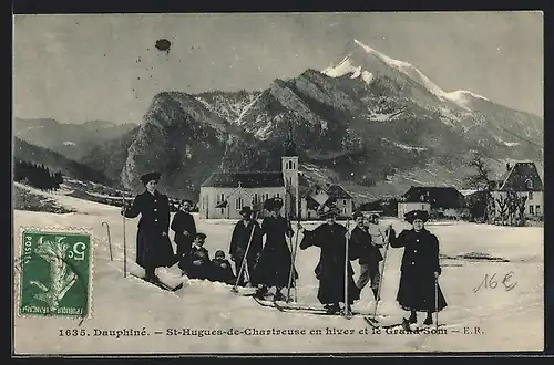 AK St-Hugues-de-Chartreuse, Panorama en hiver et le Grand-Som