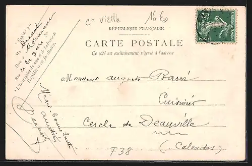 AK Laffrey, La Rue, Strassenpartie