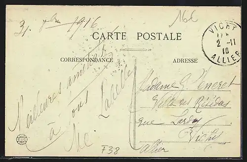 AK Pont-du-Chéruy, Rue E.-G. Grammert, Sortie des Usines