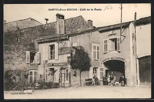 AK Bainville-aux-Miroirs, Café de la Poste