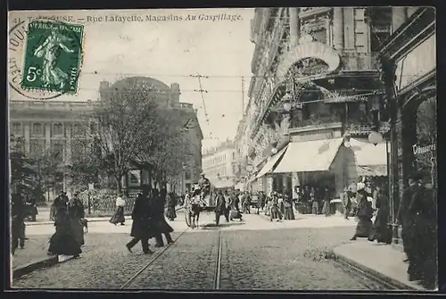 AK Toulouse, Rue Lafayette, Magasins Au Gaspillage