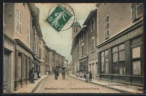 AK Montluel, Grande-Rue Saint-Etienne