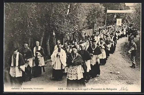 AK Ars, Fetes du 4 Aoút 1905, Procession du Reliquaire