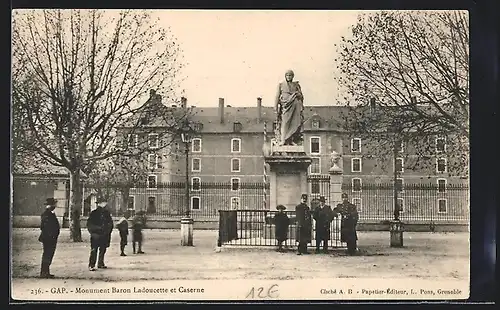 AK Gap, Monument Baron Ladoucette et Caserne