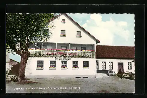 AK Oberferrieden bei Nürnberg, Gasthaus zum Roten Ochsen, Inh. Konrad Reither
