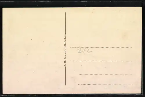 AK Oberkotzau, Teilansicht aus der Vogelschau mit Bahngleisen