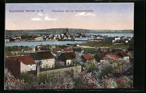 AK Werder a. H., Panorama von der Bismarckhöhe
