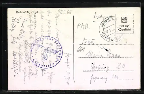 AK Hohenfels Obpf., Ortsansicht