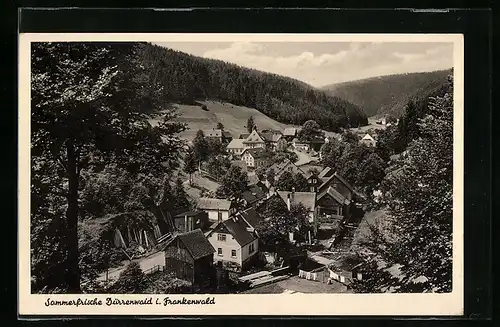 AK Dürrenwaid i. Frankenwald, Sommerfrische, Dorf im Tal