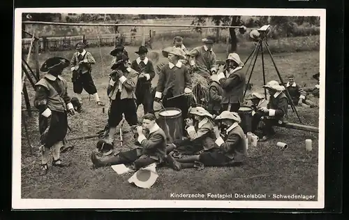 AK Dinkelsbühl, Kinderzeche Festspiel im Schwedenlager