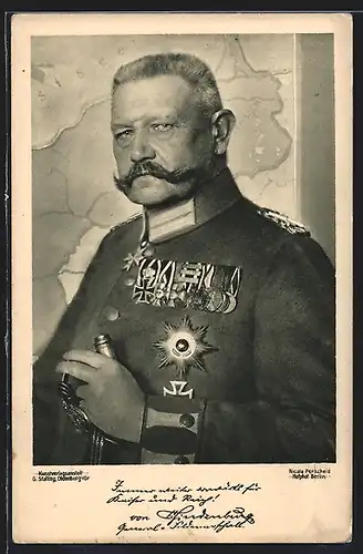 AK Generalfeldmarschall Paul von Hindenburg