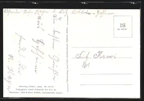 AK Hofheim, Fliegeraufnahme des Ortes