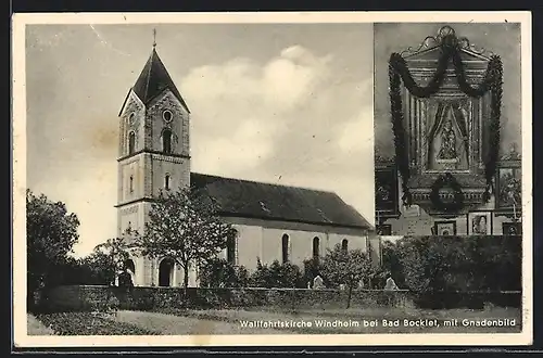 AK Windheim bei Bad Bocklet, Wallfahrtskirche mit Gnadenbild