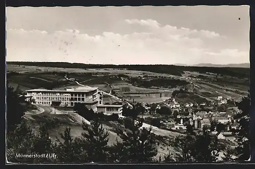 AK Münnerstadt, Ortsansicht vom Wald aus
