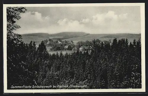 AK Schlackenreuth / Frankenwald, Landschaftsidylle