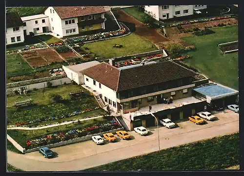 AK Sondheim / Rhön, Gasthaus & Pension z. Lubber aus der Vogelschau