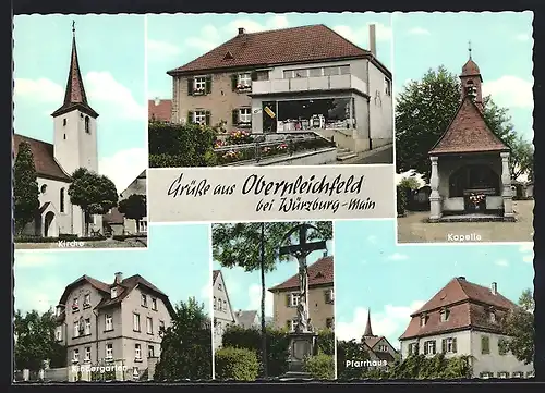 AK Oberpleichfeld, Geschäft, Kapelle, Kindergarten