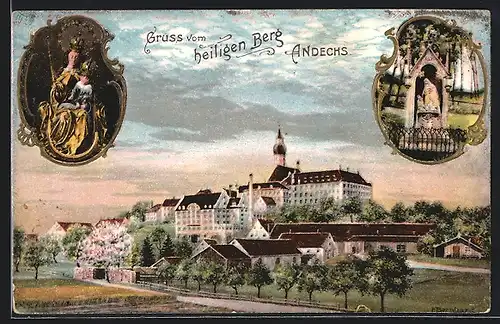 AK Andechs, das Kloster auf dem Heiligen Berg, Marienbild