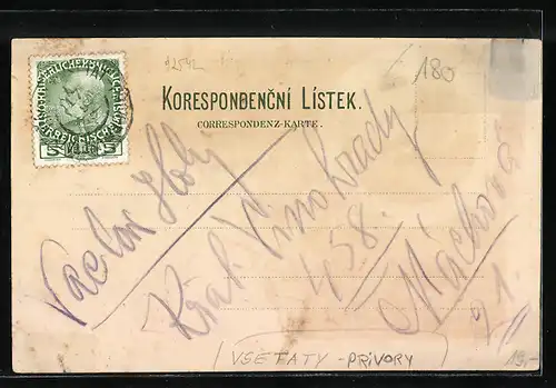 Lithographie Vsetaty, Nádrazí Privory, Obec Vsetaty, Obec Privory