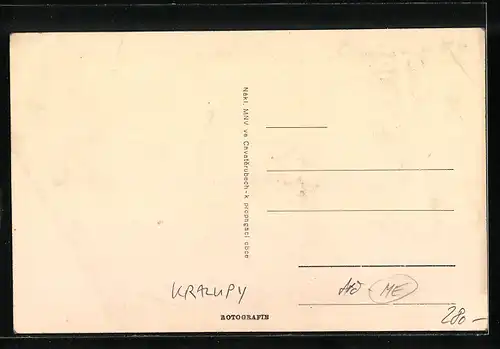 AK Kralupy, Ortsansicht, Ehrenmal und Ruine