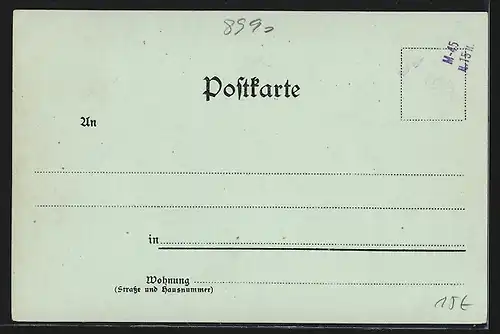 Lithographie Lindau i. B., Hafeneinfahrt